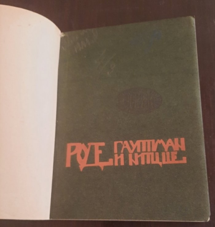 Родэ Альберт. Гауптман и Нитцше.
