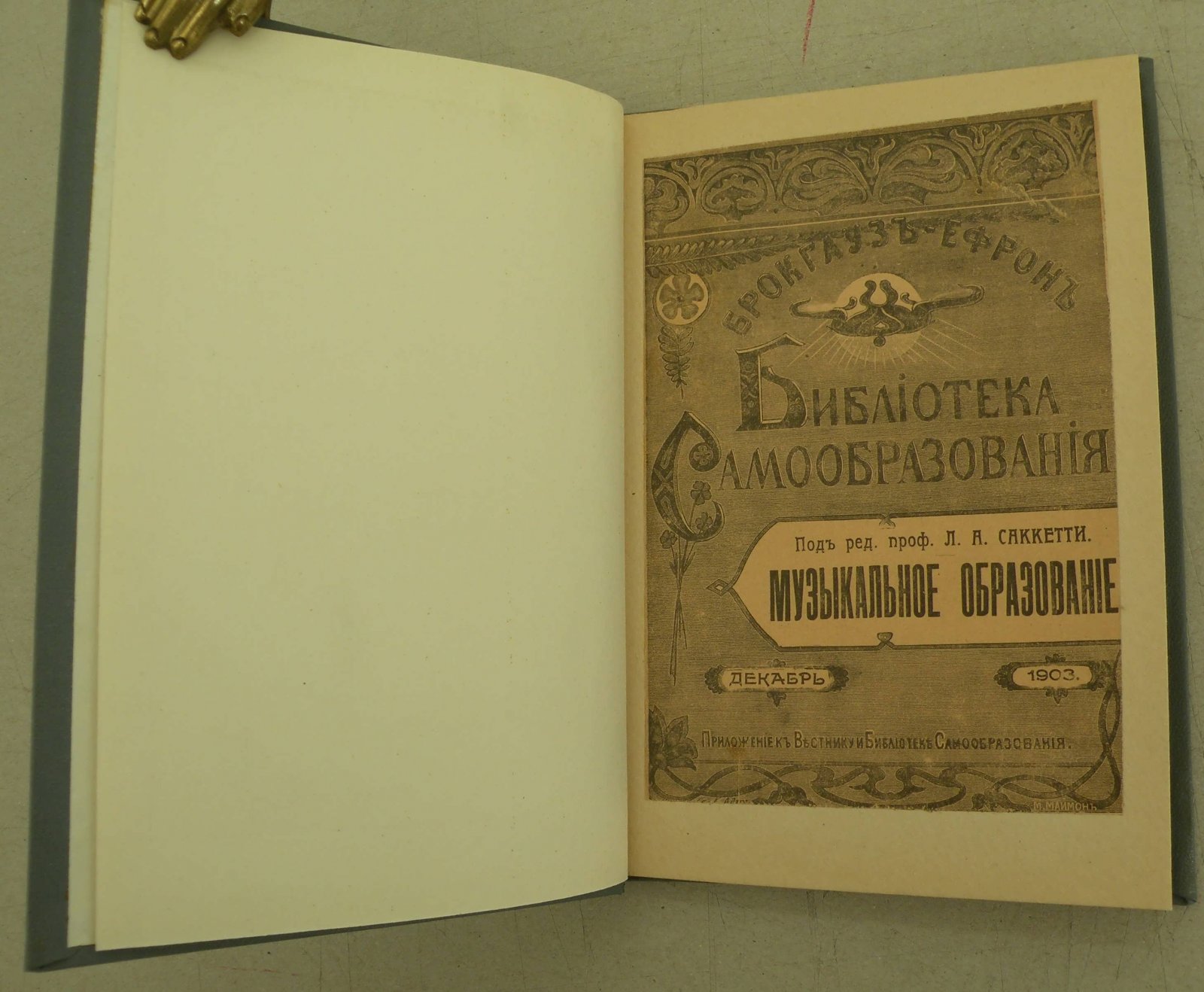 Пузыревский А.И. Музыкальное образование.
