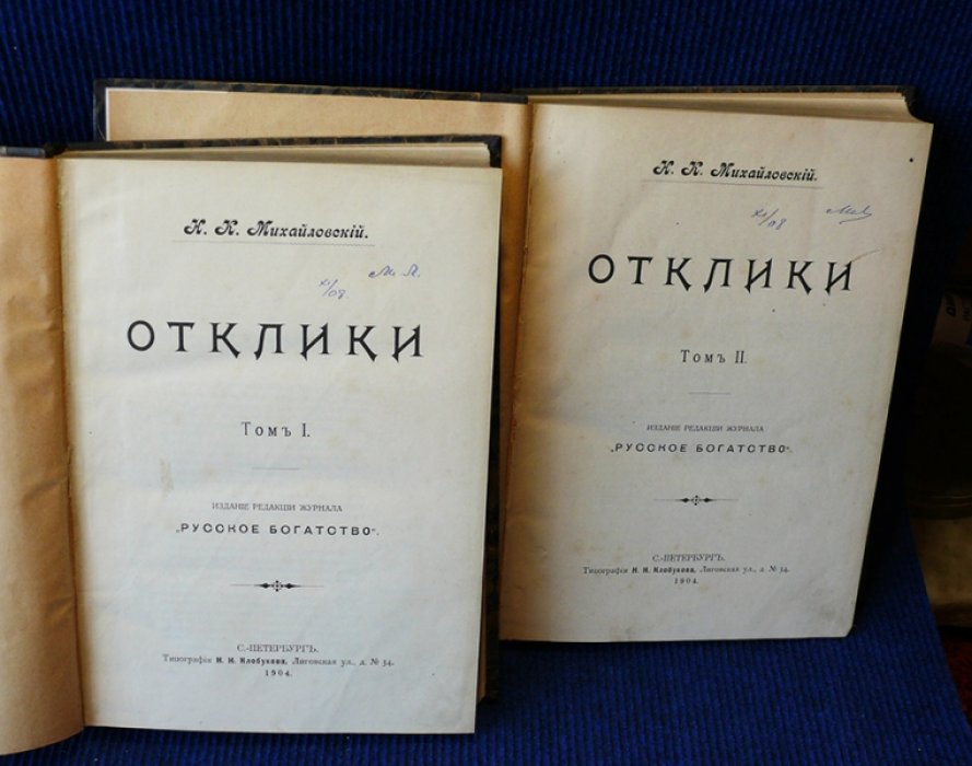 Михайловский Н.К. Отклики. В 2-х томах.