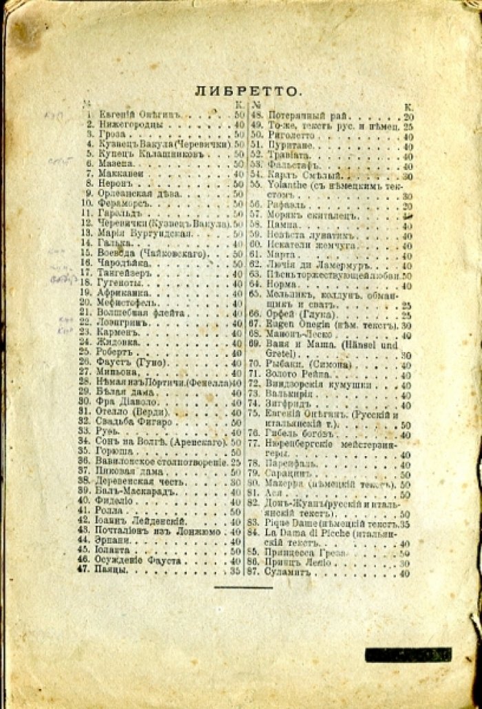 Массенэ. Вертер. Опера в 4 действиях и 5 картинах. (По Гете.).