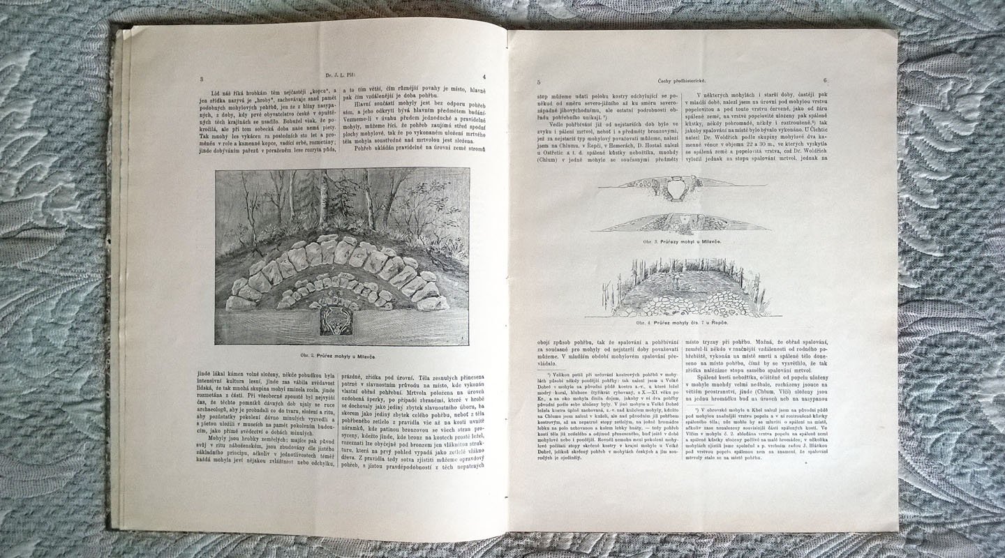 Josef Ladislav Pic. Доисторическая Чехия (Богемия) (Cechy predhistoricke): Том 2. Поколение каменных курганов (Pokoleni kamennych mohyl).