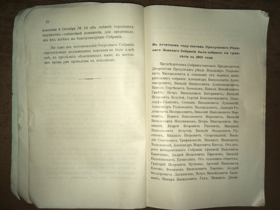 Отчет прилукской уездной земской управы на 1901 год.