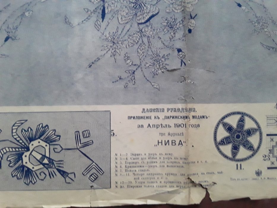 Дамские рукоделия. Приложение к «Парижским модам» за апрель 1901 г. при журнале «Нива».
