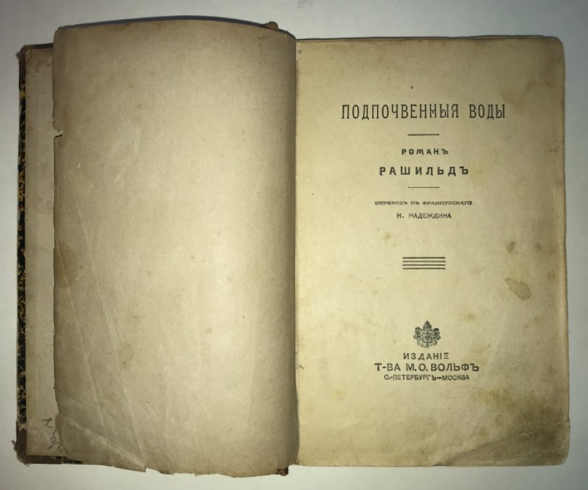 Эмери, Маргарита. Подпочвенные воды : Роман Рашильд.