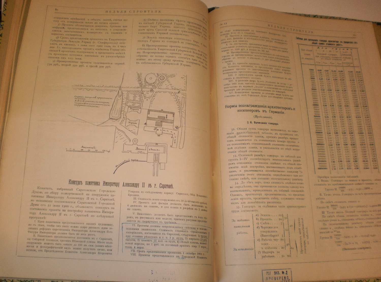 Неделя строителя. № 2, 7-12 ( 26 авг. 1901 года).