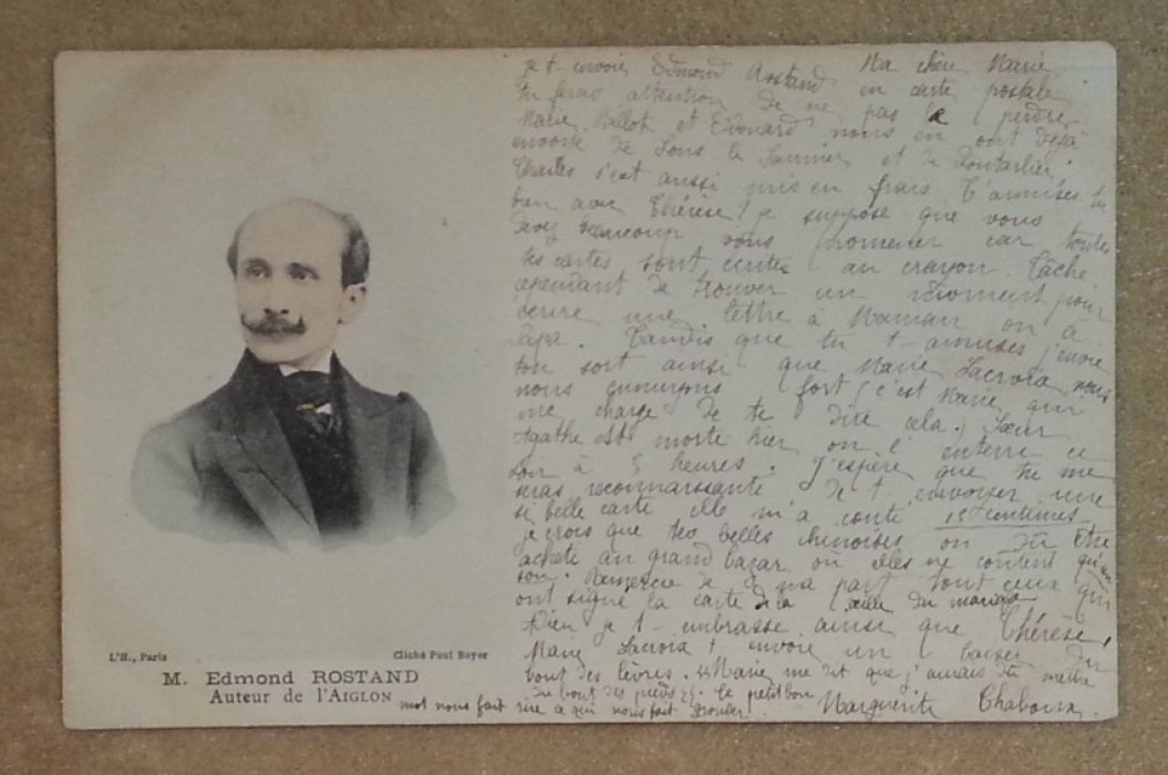 Boyer Paul. Edmond Rostand. Auteur de L`Aiglon. Открытка
