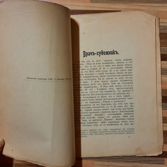 Медведев Г. Врач. Художник. Ответ на книгу Вересаева `Записки врача`.