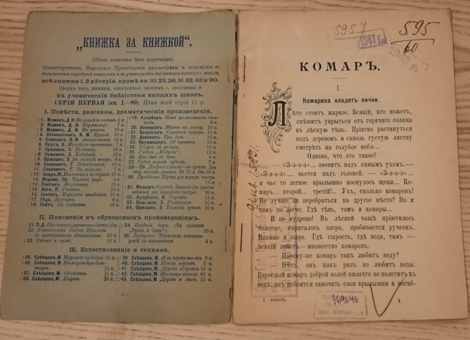 Слепцова М. Комар.