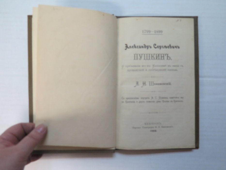Шимановский А. Александр Сергеевич Пушкин в Кишиневе.