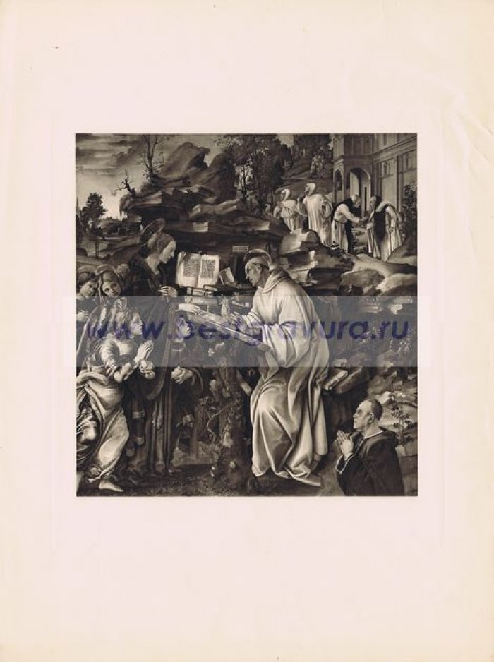 Липпи, Филиппино (Lippi, Filippo). Явление Девы Марии Святому Бернарду.