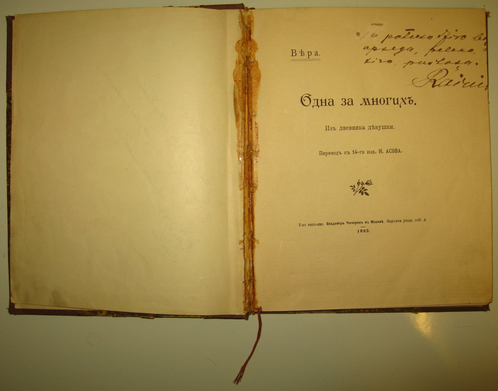 Вера. Одна за многих. Из дневника девушки