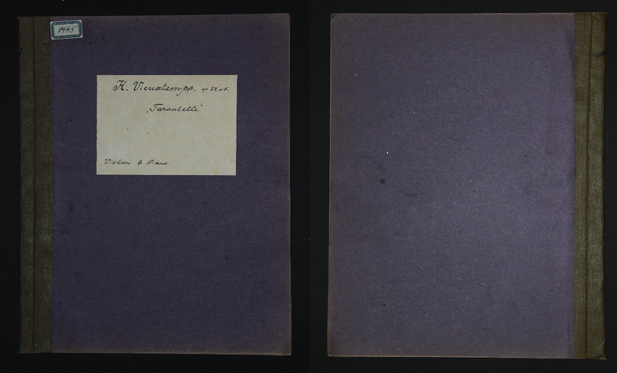 Вьетан, Анри. Тарантелла для скрипки и фортепиано (Op. 22 N5). Ноты.