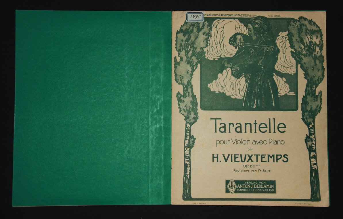 Вьетан, Анри. Тарантелла для скрипки и фортепиано (Op. 22 N5). Ноты.