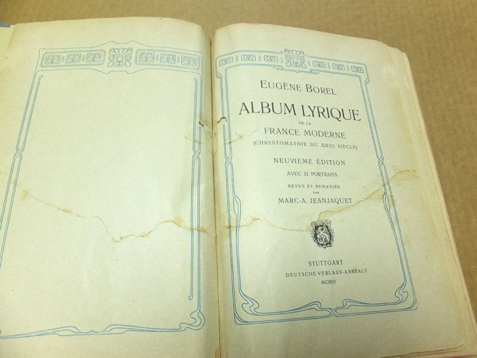 Borel Eugene. Альбом поэтической лирики французского модерна.