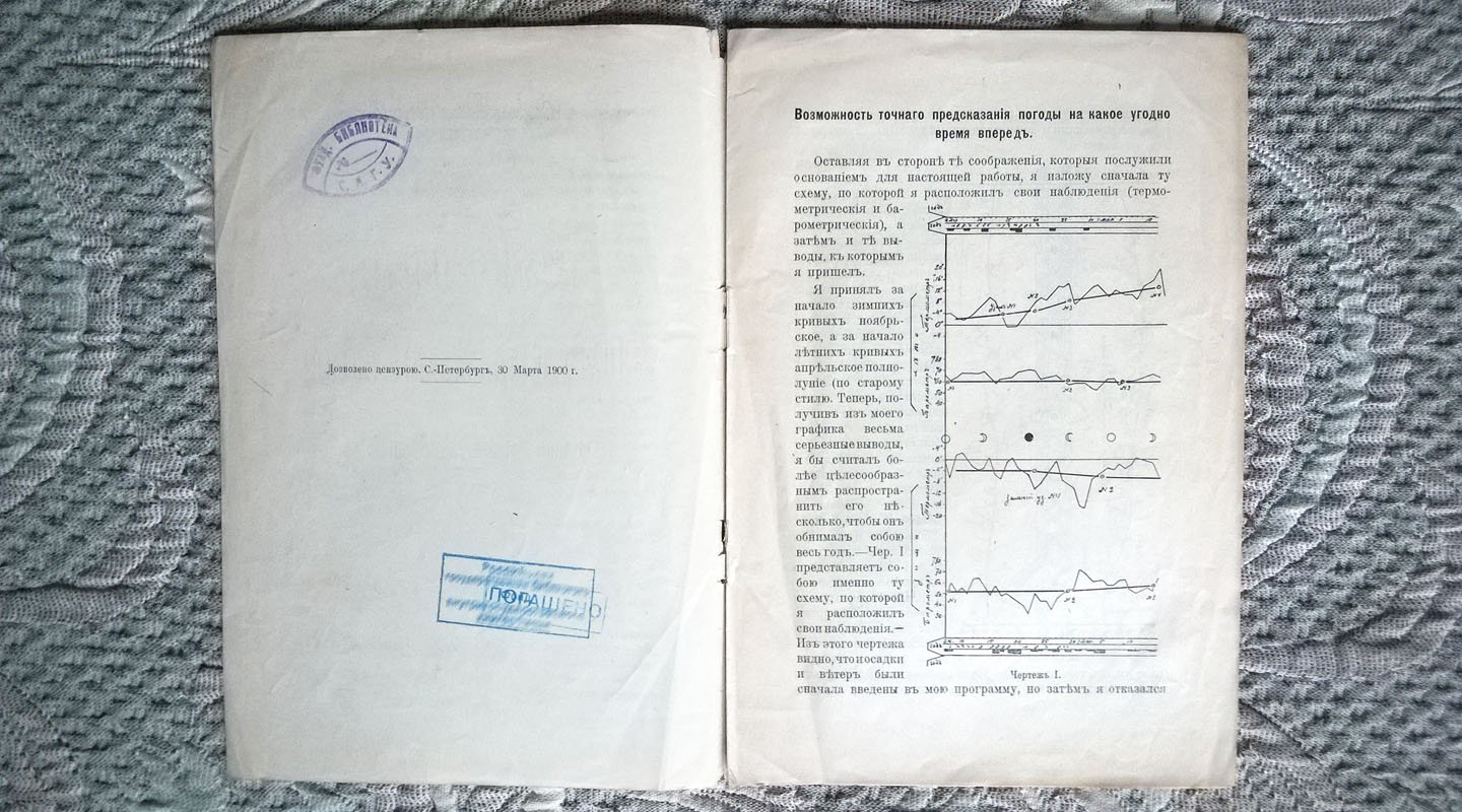 Демчинский Н.А. Возможность точного предсказания погоды на какое угодно время вперед.