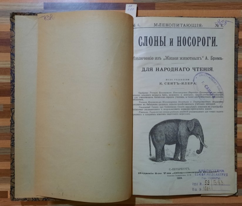 Сент-Илер К. Слоны и носороги. Китообразные.