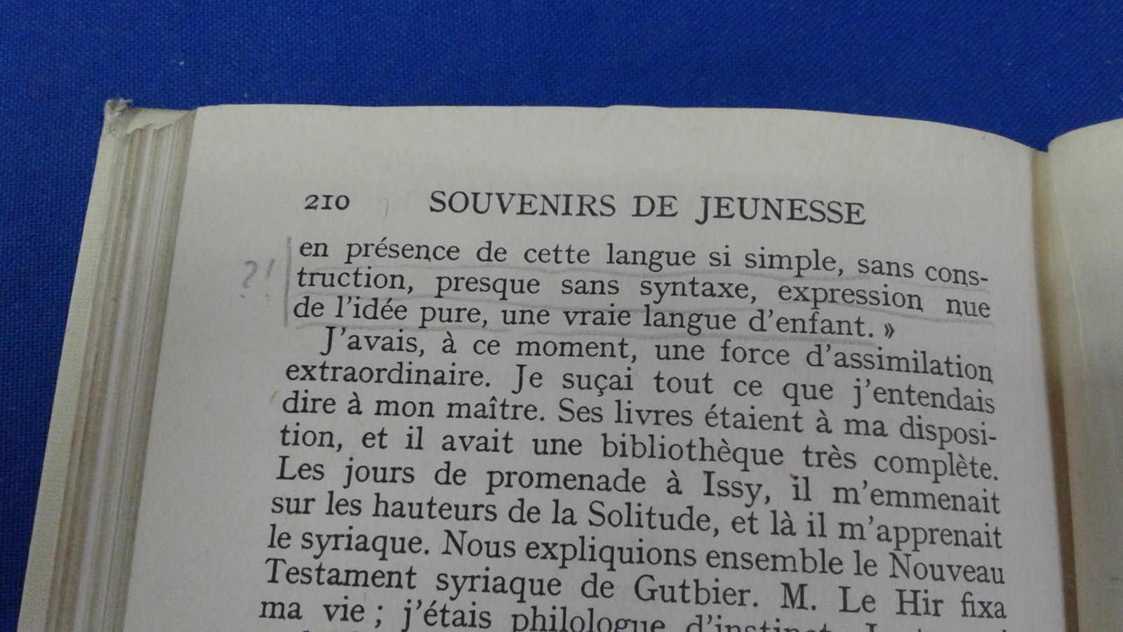 Renan Ernest (Ренан Э.) Souvenirs d,enfance et de Jeunesse (Воспоминания о детстве и юности)
