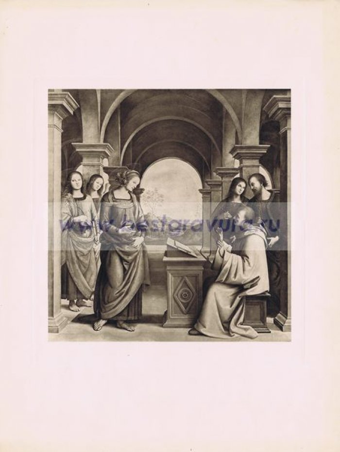 Пьетро Перуджино (Pietro Perugino). Явление Девы Марии Святому Бернарду.