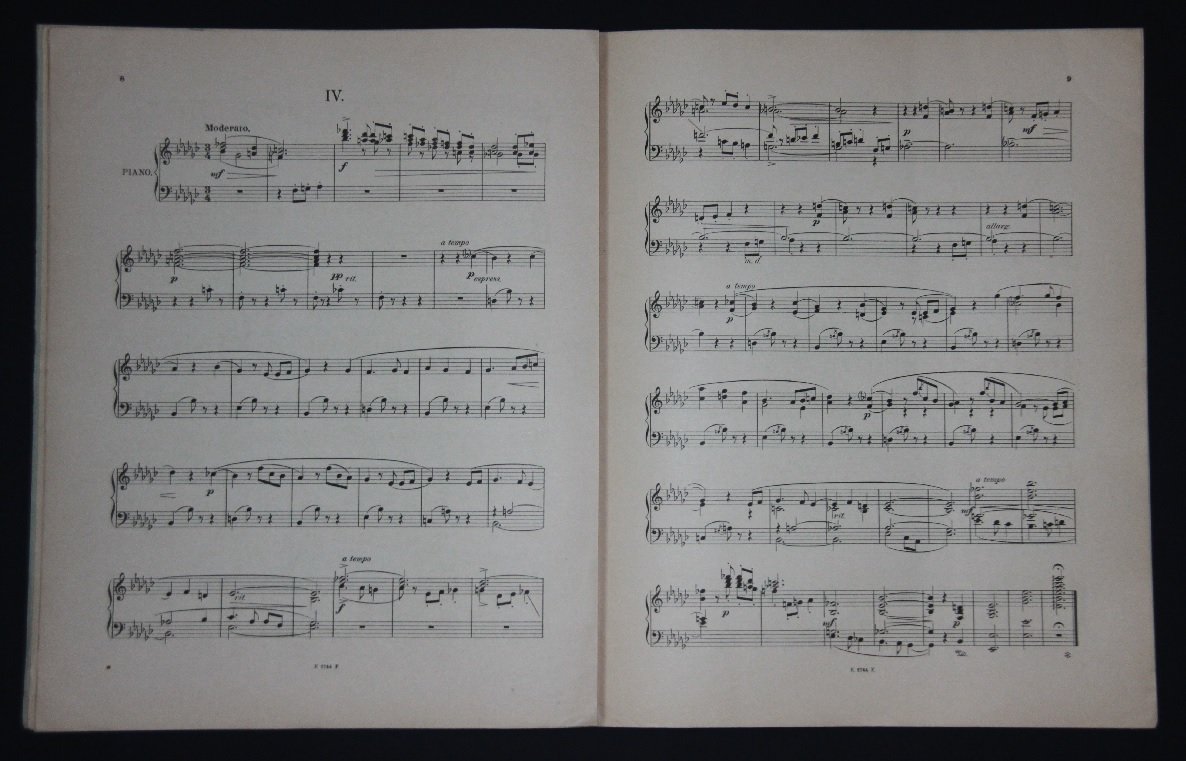 Острога, Феликс. 6 Feuillets dAlbum pour piano / 6 листков из альбома для фортепиано. Ноты.