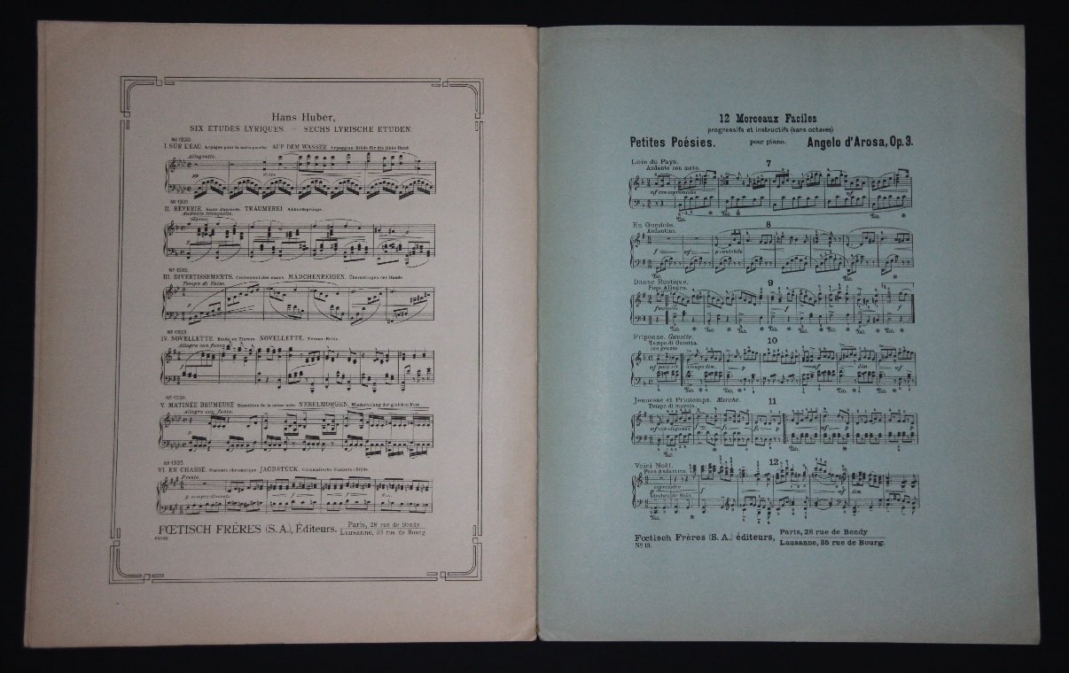 Острога, Феликс. 6 Feuillets dAlbum pour piano / 6 листков из альбома для фортепиано. Ноты.
