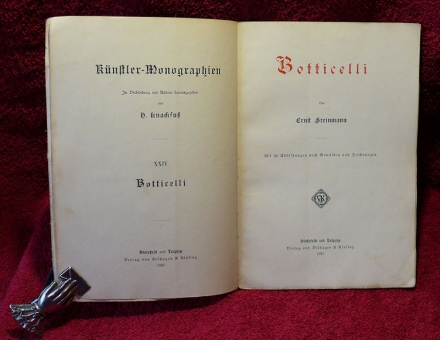 Steinmann Ernst. Botticelli.