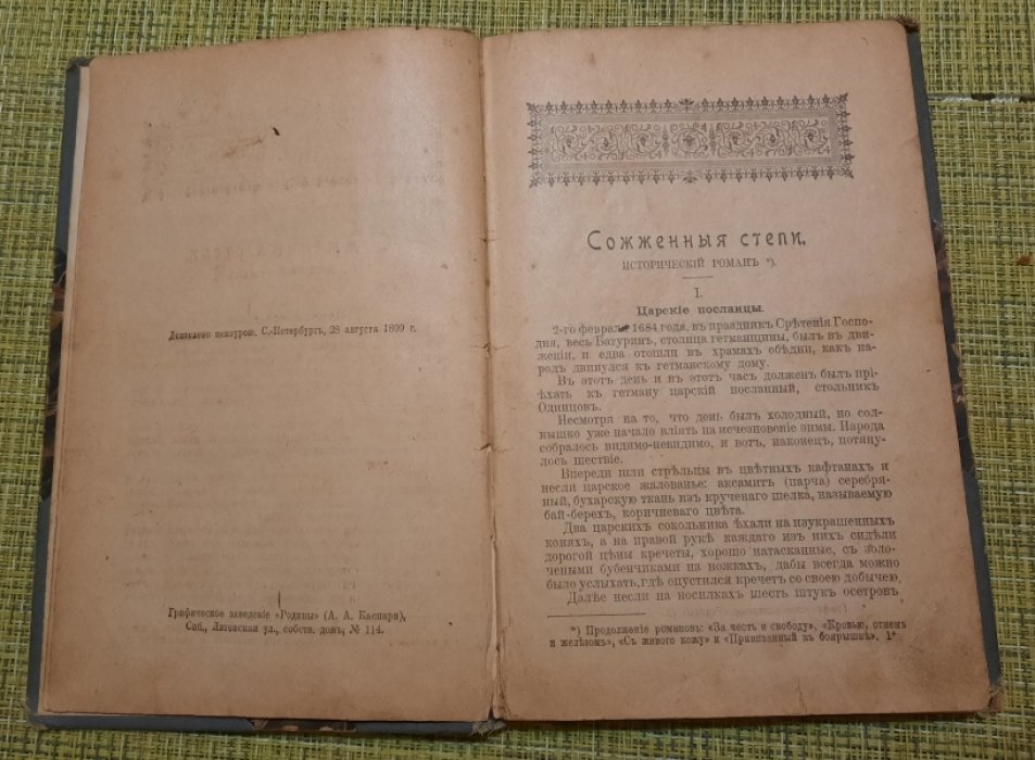 Соколов А.А. Сожженные степи.