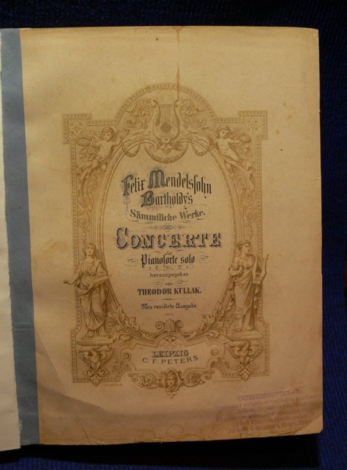 Mendelssohn-Bartholdy F. Concerte fur pianoforte solo.