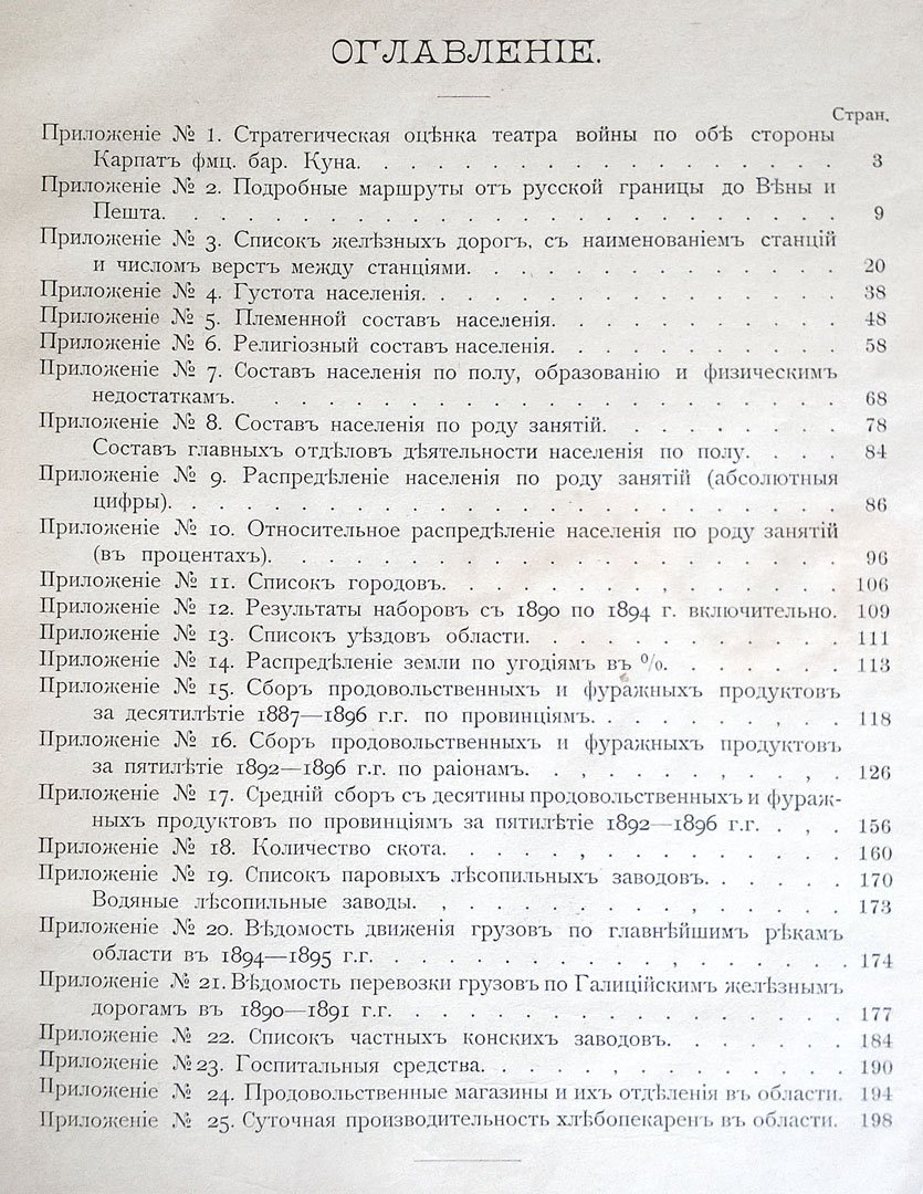 Приложения к военно-статистическому обозрению Галицийской области.