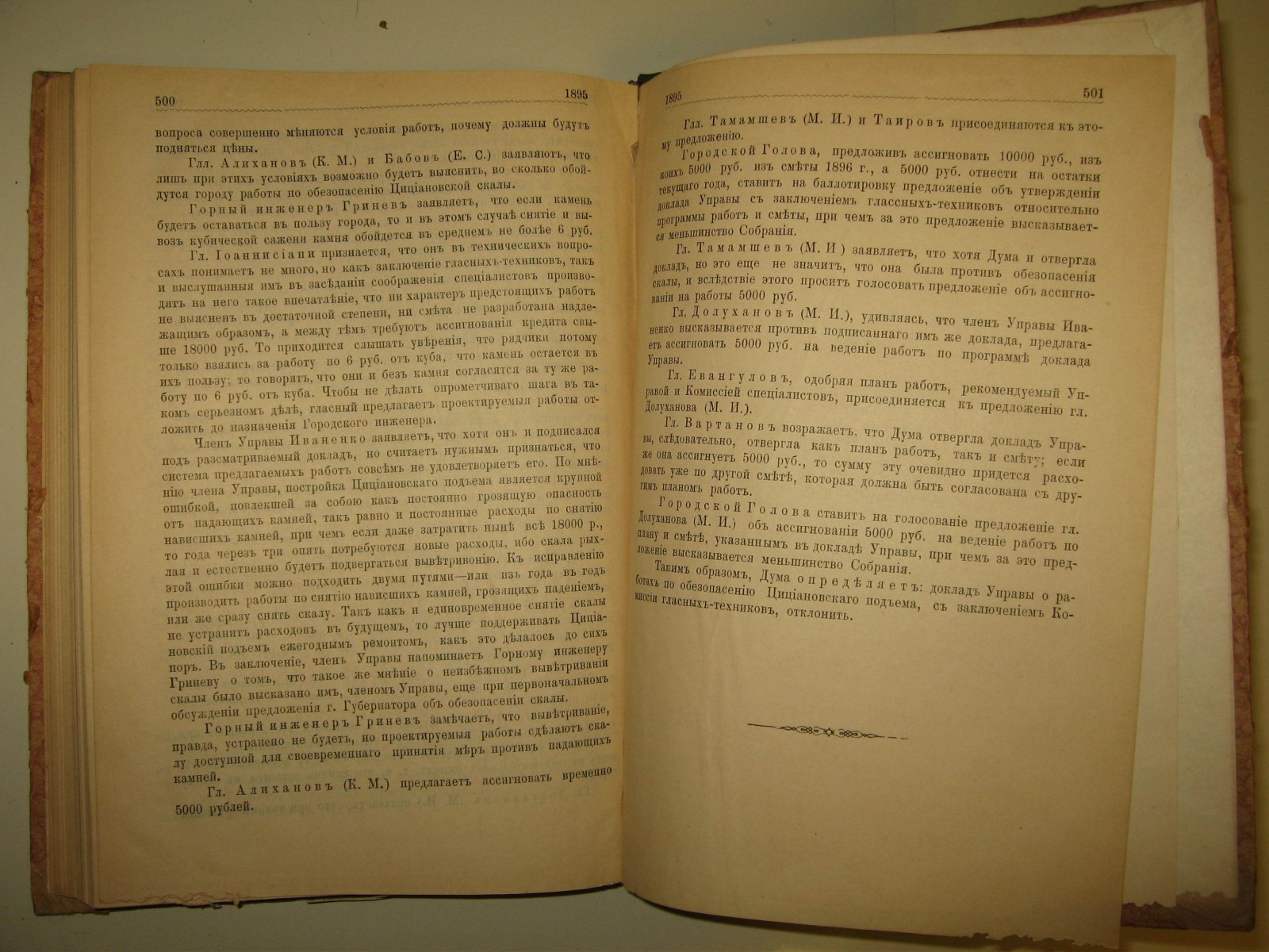 Известия тифлисского городского общественного управления. 1895г.