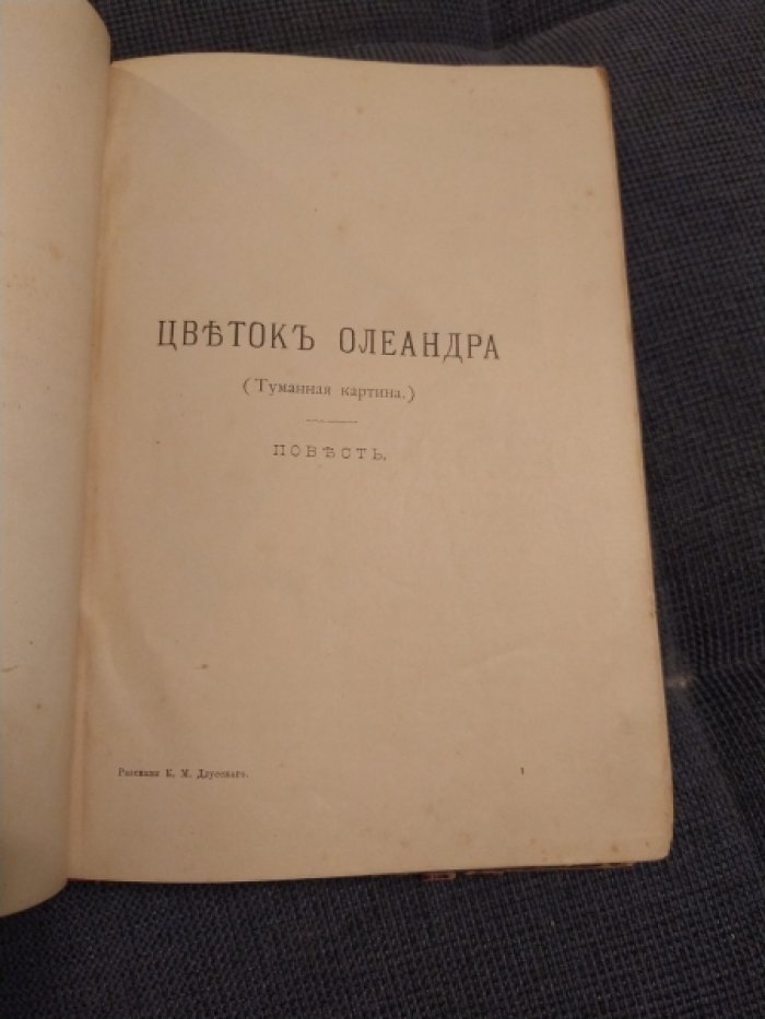 Длусский К.М. Цветок олеандра.