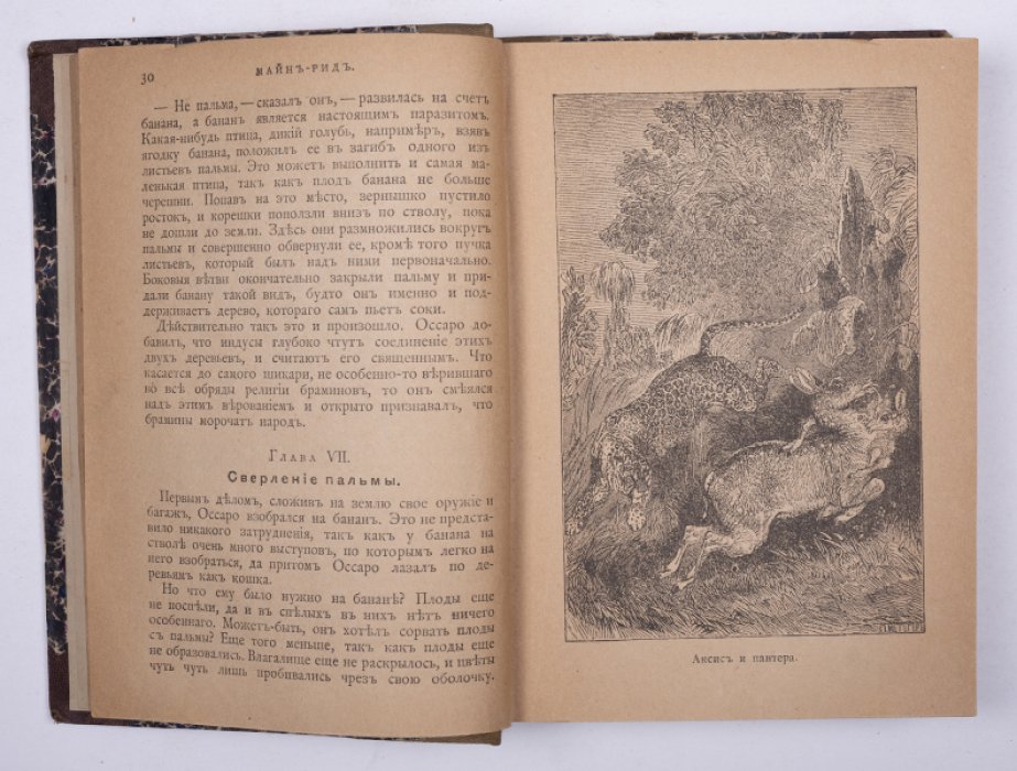 Майн Рид. Конволют: 1) Охотники за растениями. М., 1896: 2) Охотники за жирафами. М., 1895.