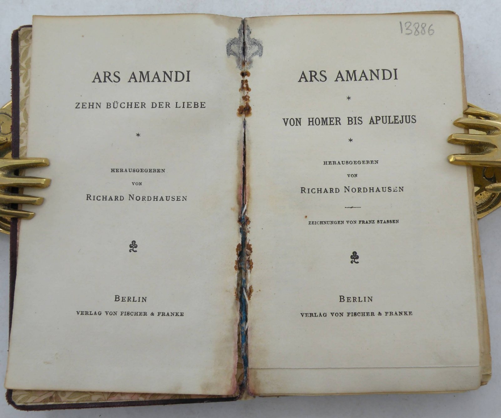 Ars Amandi: Zehn bucher der liebe.(3) на нем. яз. (Десять книг о любви.)
