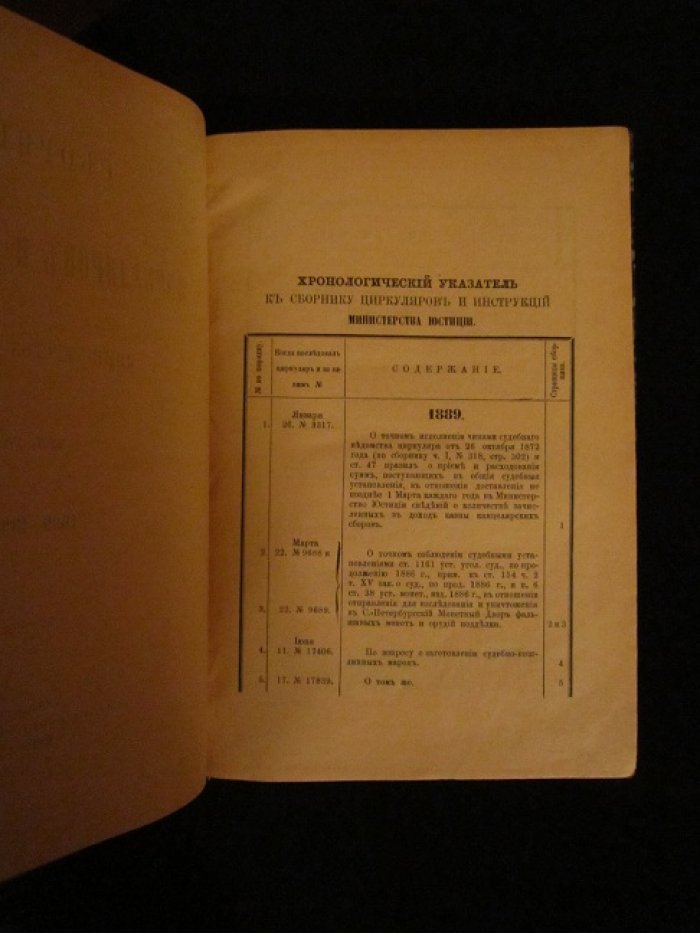 Сборник циркуляров и инструкций Министерства Юстиции.