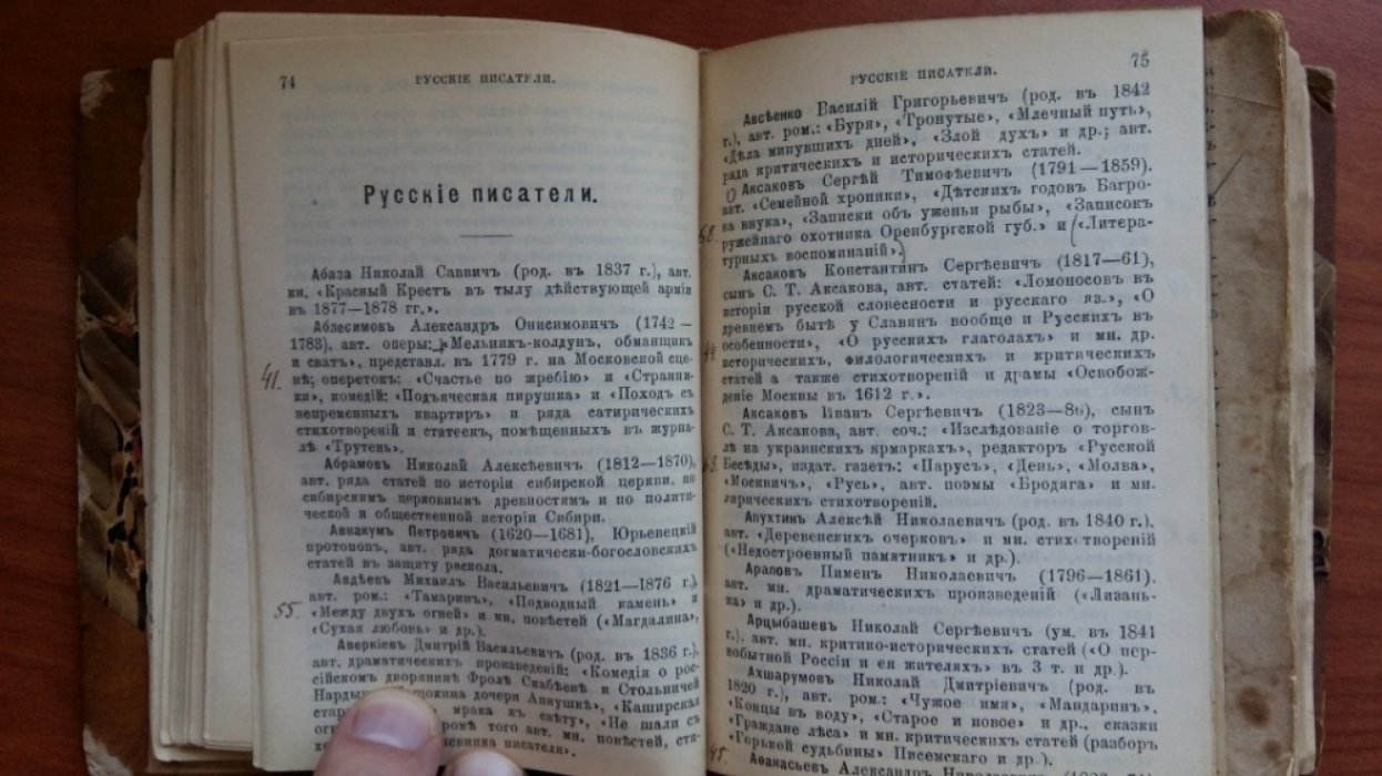 Исторические очерки городов Российской Империи. Русские писатели. Календарь Русской литературы.