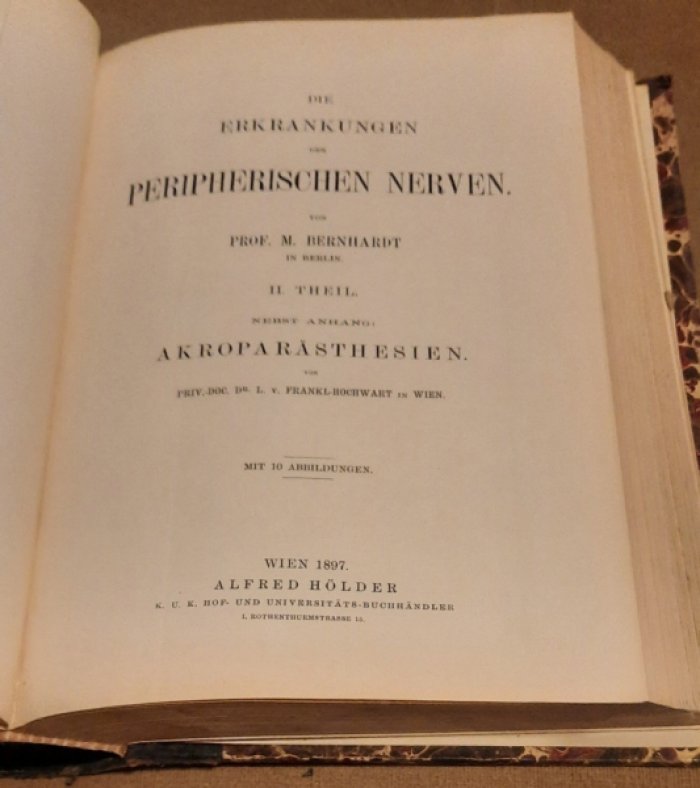 Бернхардт, Мартин|Bernhardt, Martin. Die Erkrankungen der peripherischen Nerven.