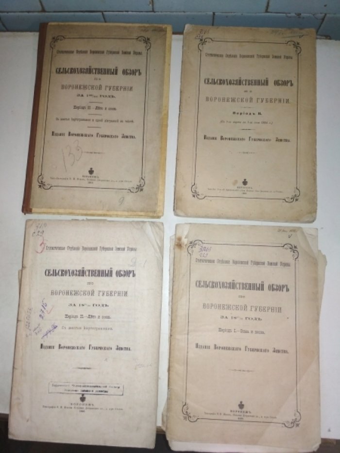 Сельскохозяйственный обзор по Воронежской губернии. За 1895/96 год. Период II. - Лето и осень.