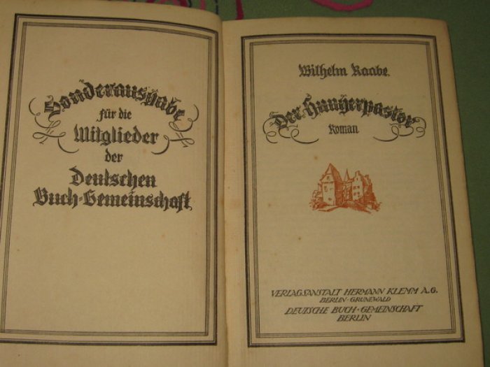 Raabe Wilhelm (Раабе Вильгельм). Der Hungerpastor (Голодный пастор. Роман).