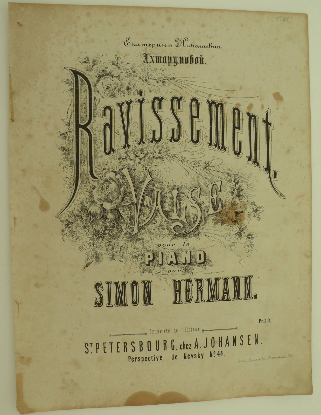 Simon Hermann. Ravissement. Valse.