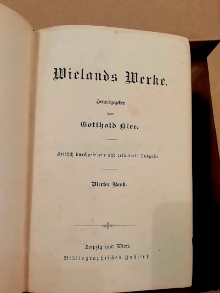 Wielend. Welands Werke. Herausgegeben von Gotthold Klee. Kritisch durchgesehene und erlaeuterte Ausgabe.
