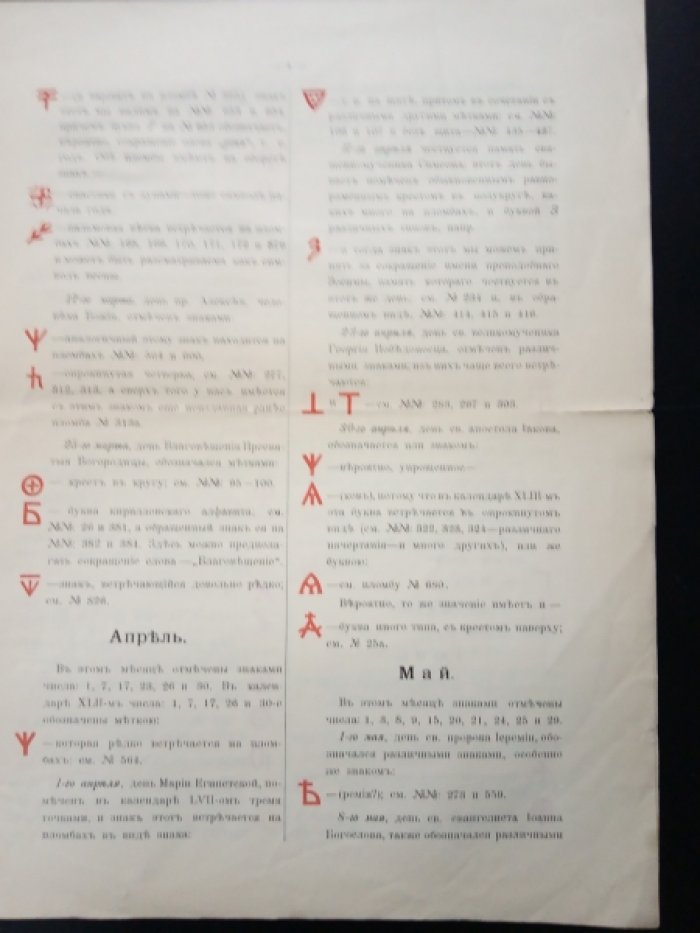 Болсуновский К.В. Свинцовые пластинки (пломбы) с условными знаками церковных праздников.