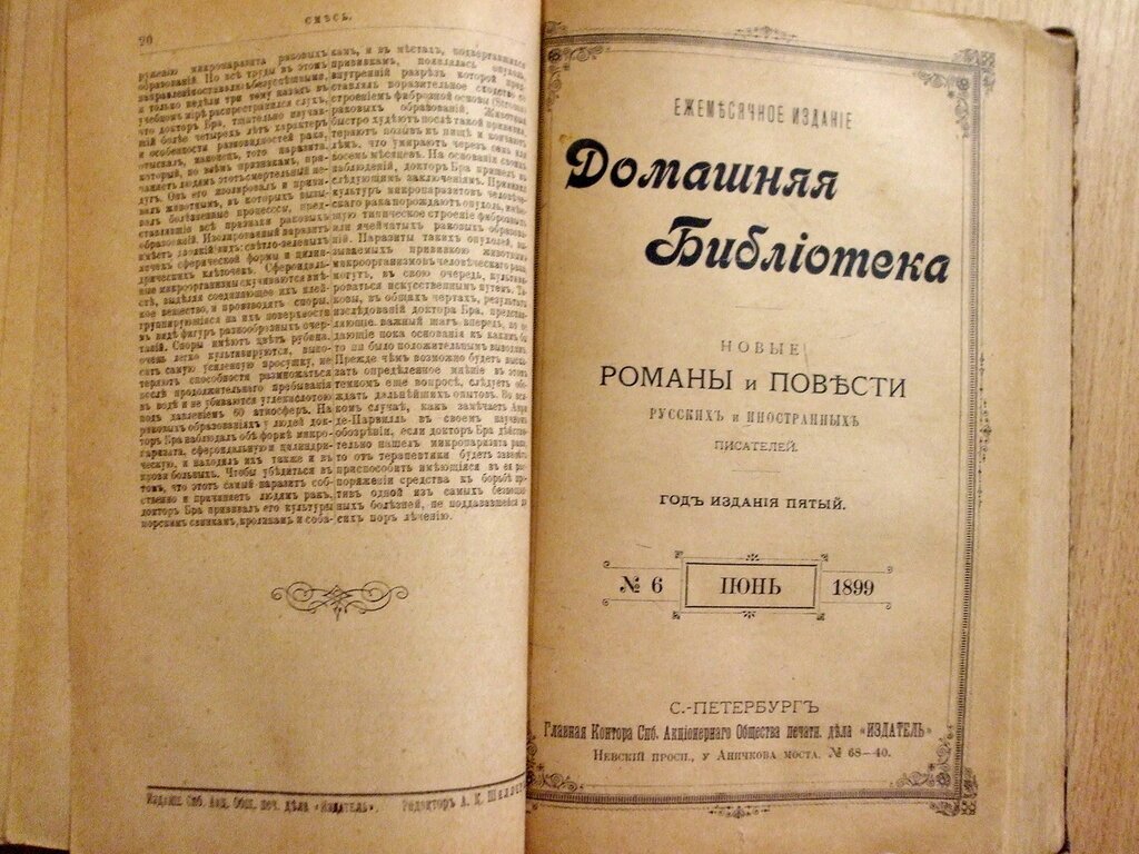 Домашняя Библиотека. N 5,6 Май, Июнь. 1899