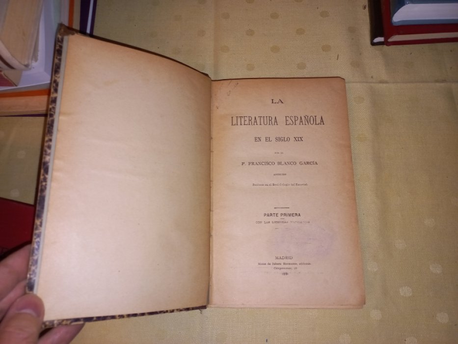 Francisco Blanco Garcia. La literatura espanola en el siglo XIX. Parte 1.