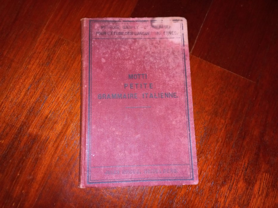 Pietro Motti. Petite grammaire italienne.