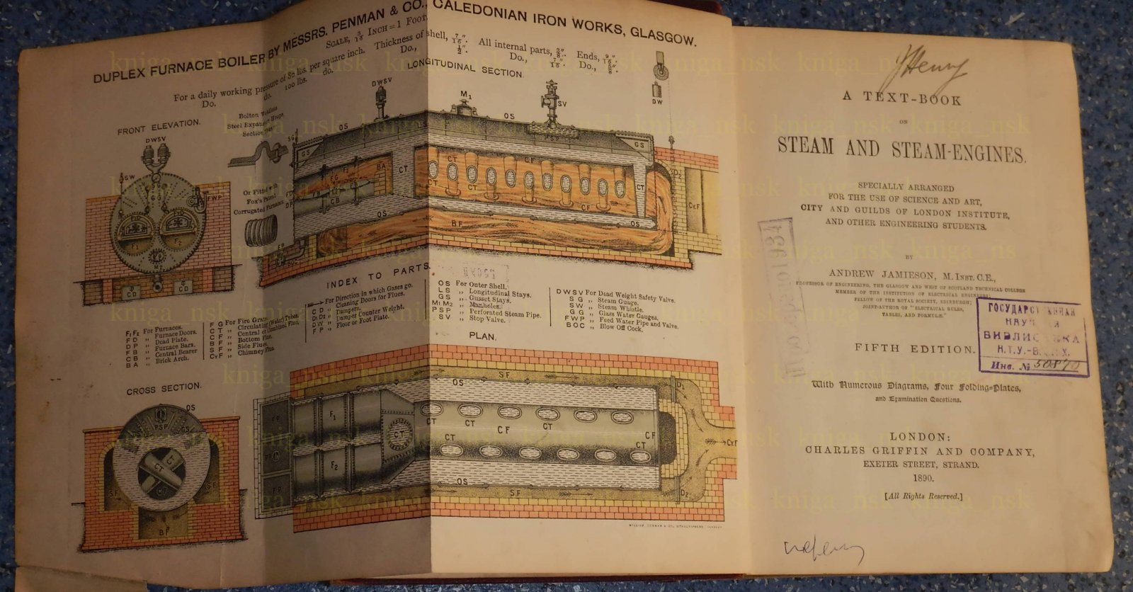 Jamieson A. Джеймисон А. Steam and Steam-Engines. Пар и паровые машины.