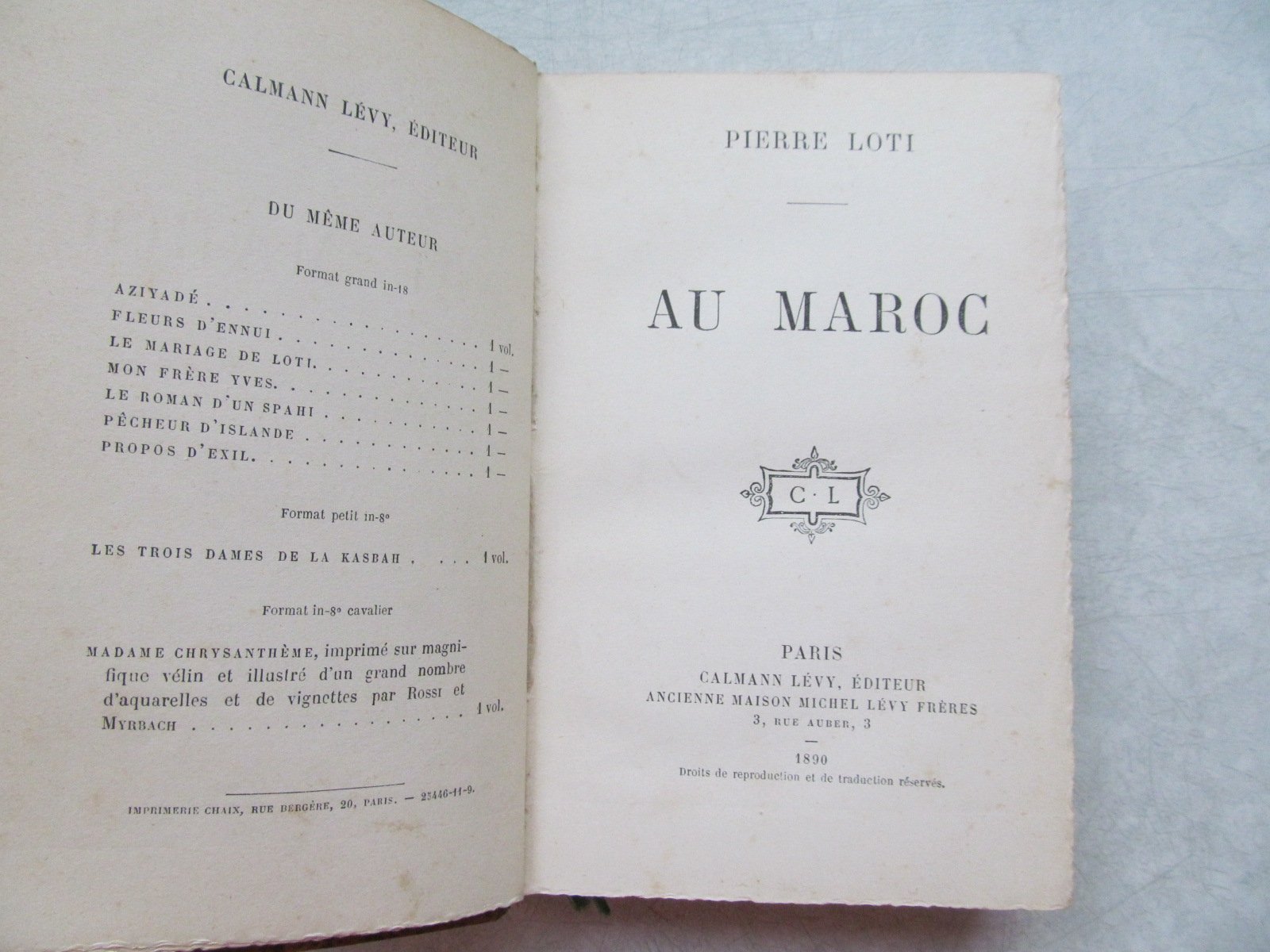 Лоти П. В Марокко.