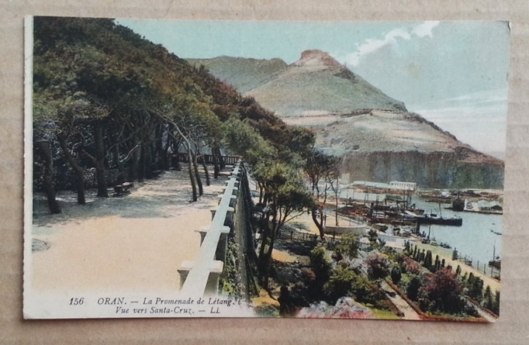 Oran. - la Promenade de Letang. Vue vers Santa-Cruz. Открытка