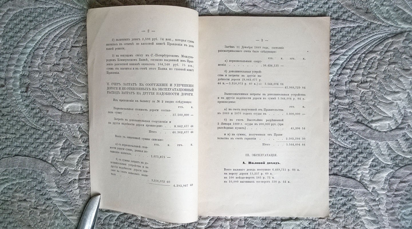 Донесение ревизионной комиссии общему собранию гг. акционеров Общества земской Орловско-Витебской железной дороги. 26-го мая 1890 года.