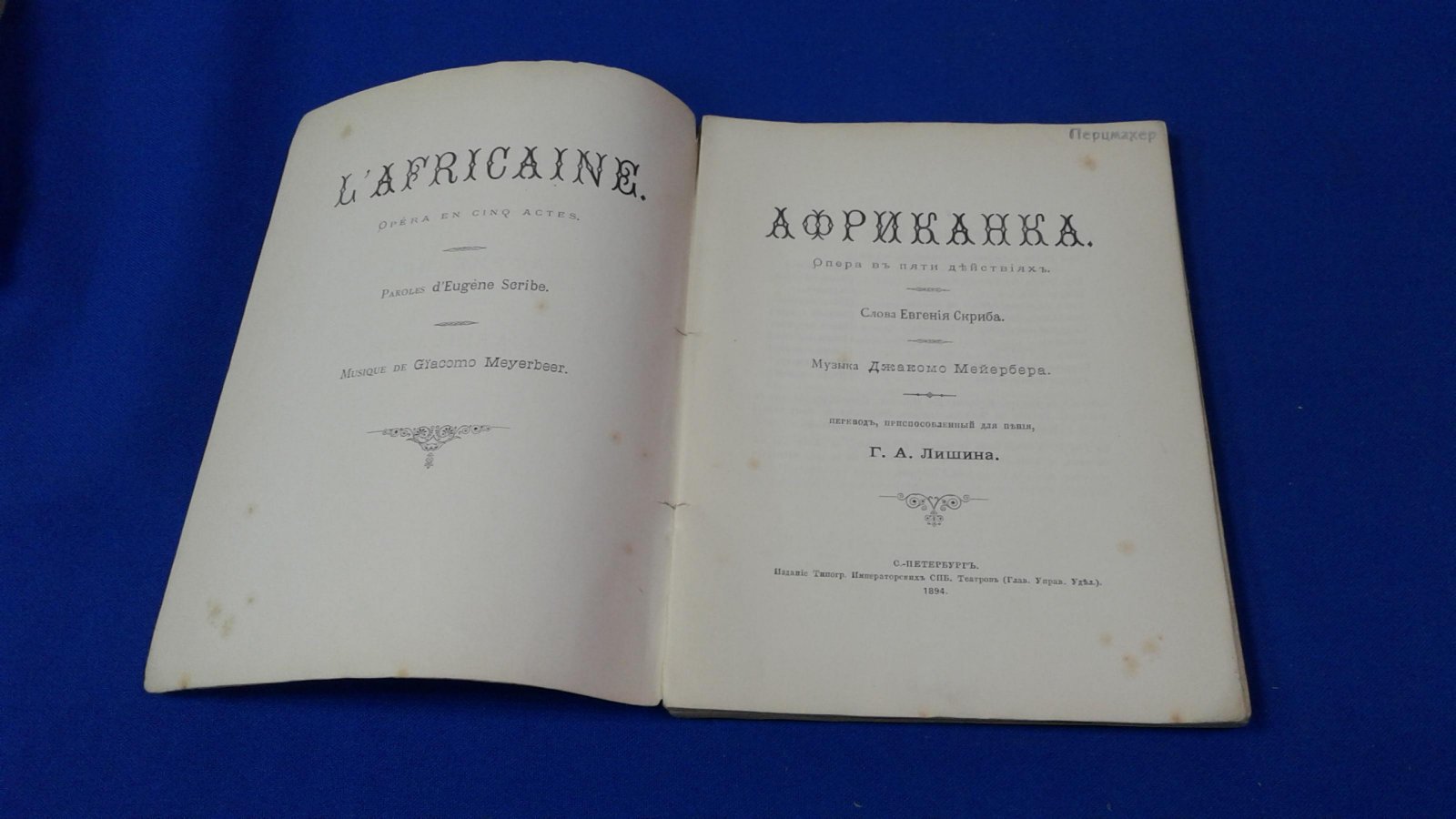 Африканка.