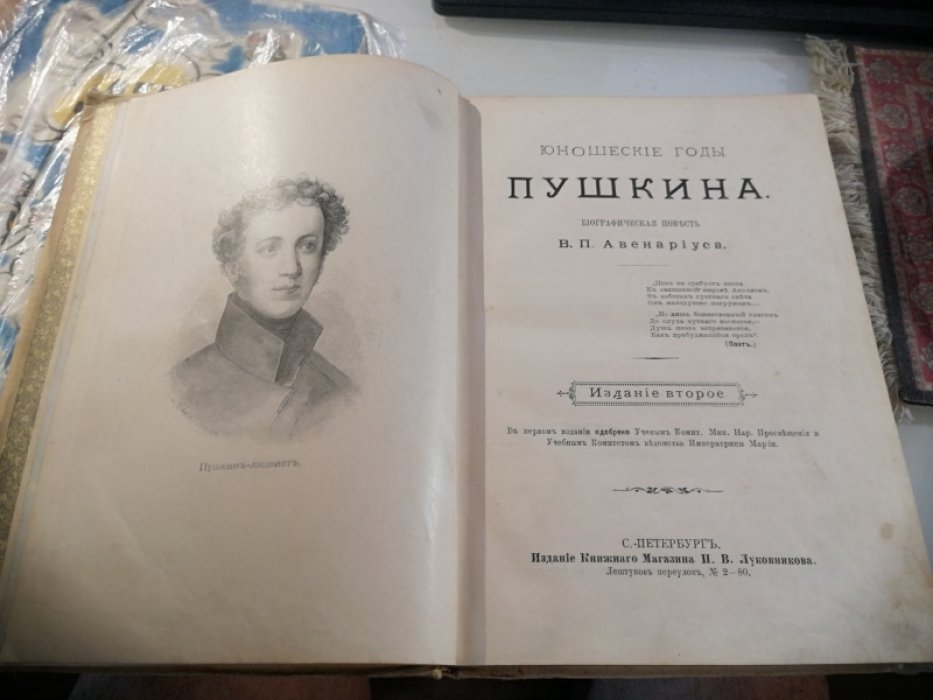 Авенариус В.П.  Отроческие годы Пушкина. 