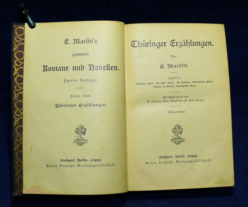 Marlitt E. Thuringer Erzahlungen. (Тюрингские рассказы).